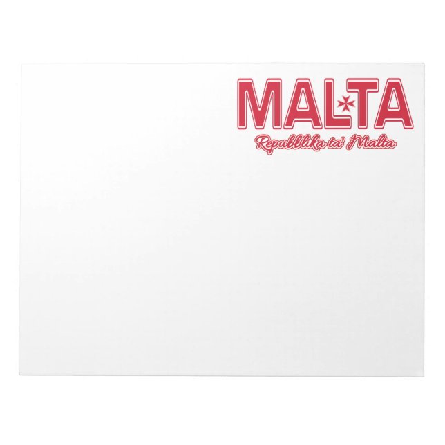 Bloco de notas personalizado MALTA (Frente)
