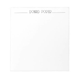 Bloco de notas personalizado minimalista