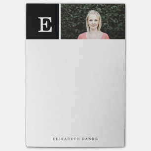 Bloco De Notas Personalizado Monograma e fotografia