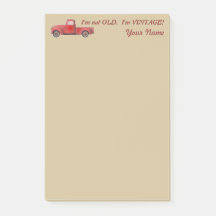 Personalizado Não sou Velho Sou Vintage Red Truck