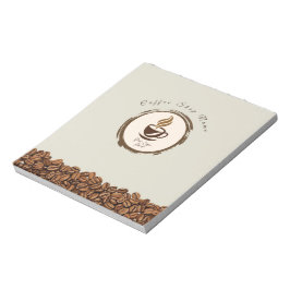 Bloco de Notas Personalizado para Cafeteria – Logo