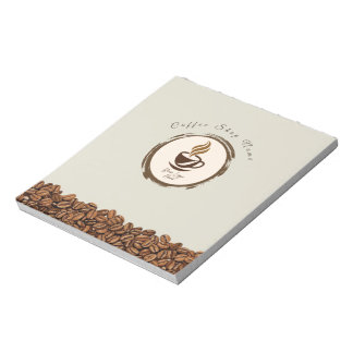 Bloco de Notas Personalizado para Cafeteria – Logo