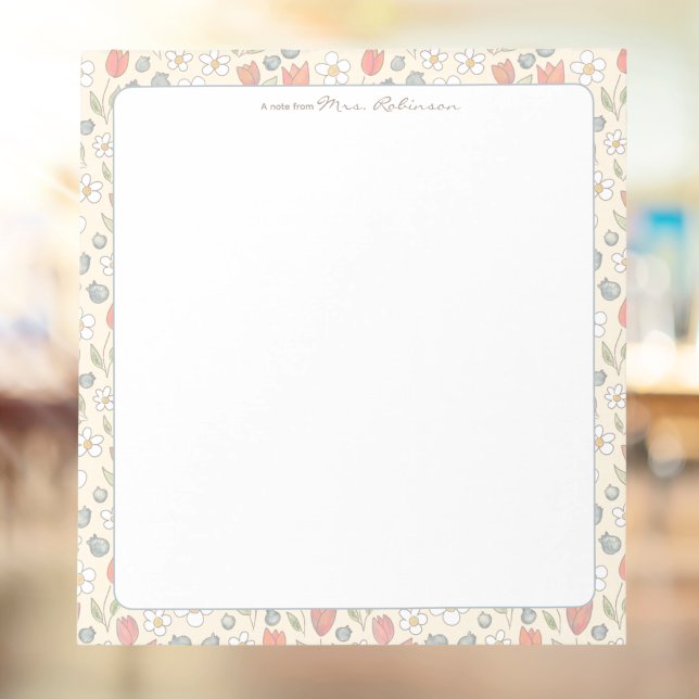 Bloco de Notas Personalizado para Professores com  (Personalized Notepad for Teachers)