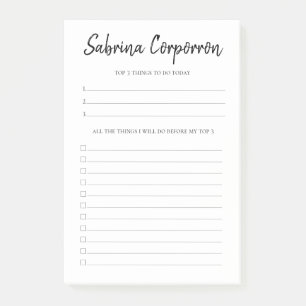 Bloco De Notas Personalizado prioritário para fazer a lista