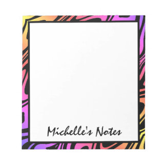 Bloco de Notas Personalizado Psicodélico Multicolo