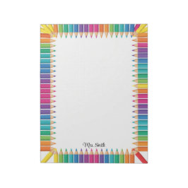 Bloco de Notas Personalizado Quadro de Lápis Color