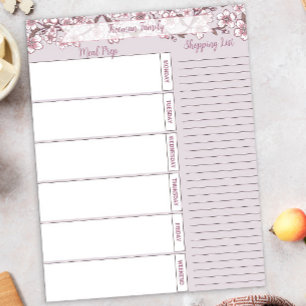 Bloco de Notas Personalizado Semanalmente para Pla