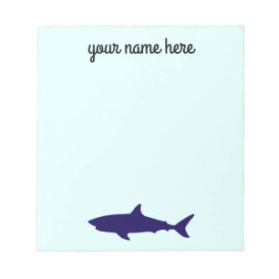 Bloco de Notas Personalizado Shark