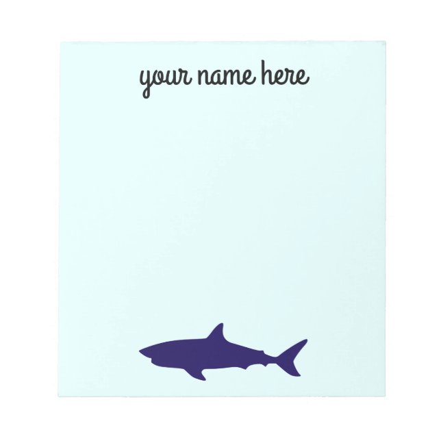 Bloco de Notas Personalizado Shark (Frente)