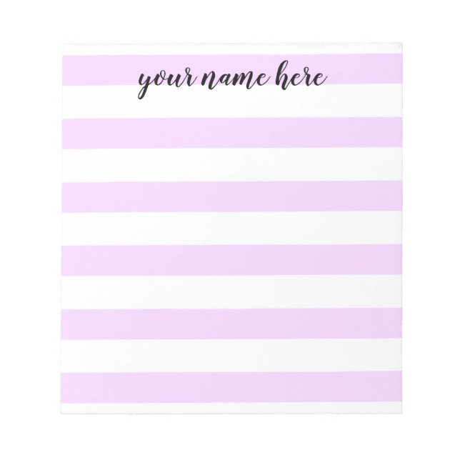 Bloco de Notas Personalizado Striped (Frente)