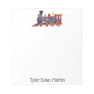 Bloco de Notas Personalizado Trem Antigo