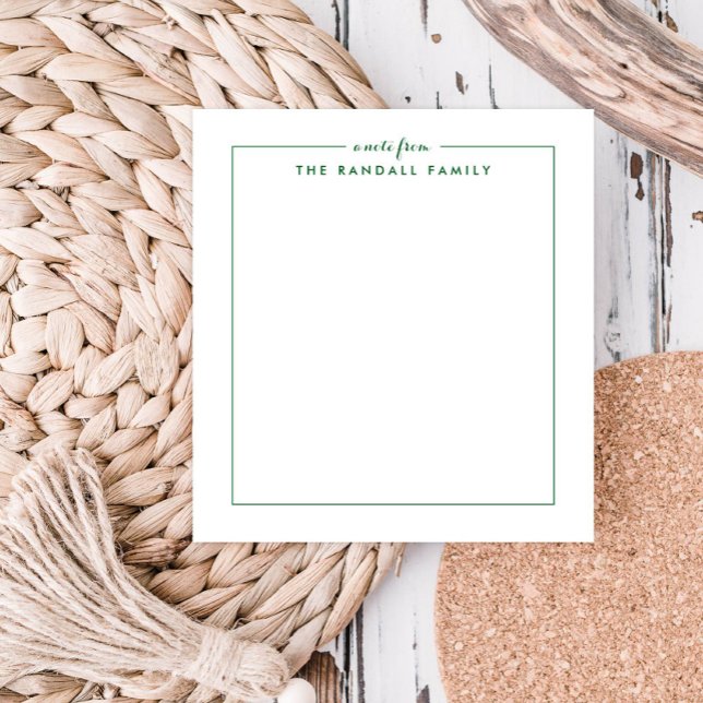 Bloco de Notas Personalizado Verde Grass Simples (Criador carregado)