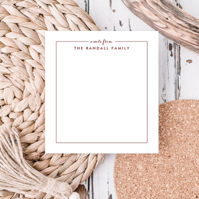 Bloco de Notas Personalizado Vermelho de Brick Qua (Criador carregado)