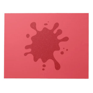 Bloco de Notas Personalizado Vermelho Tomate Splas