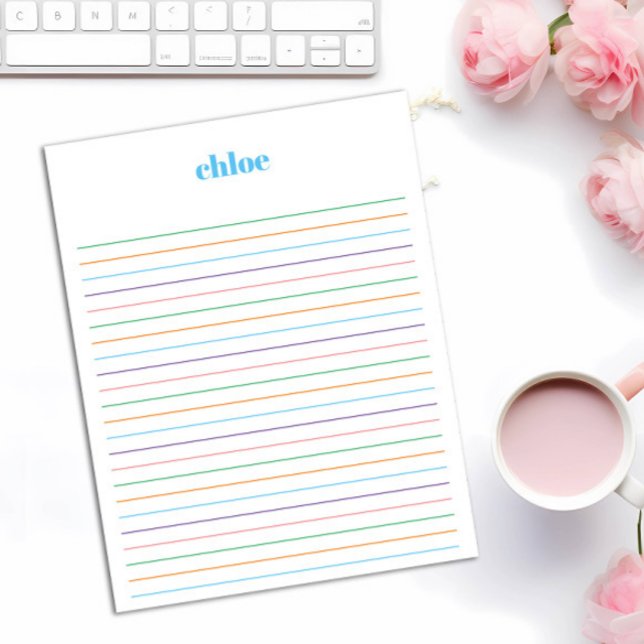 Bloco de Notas Personalizado Vinculado ao Arco-Íri (Criador carregado)