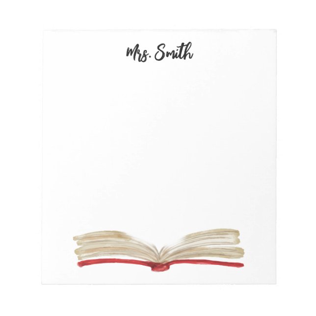 bloco de notas PERSONALIZADO WATERCOLOR BOOK (Frente)