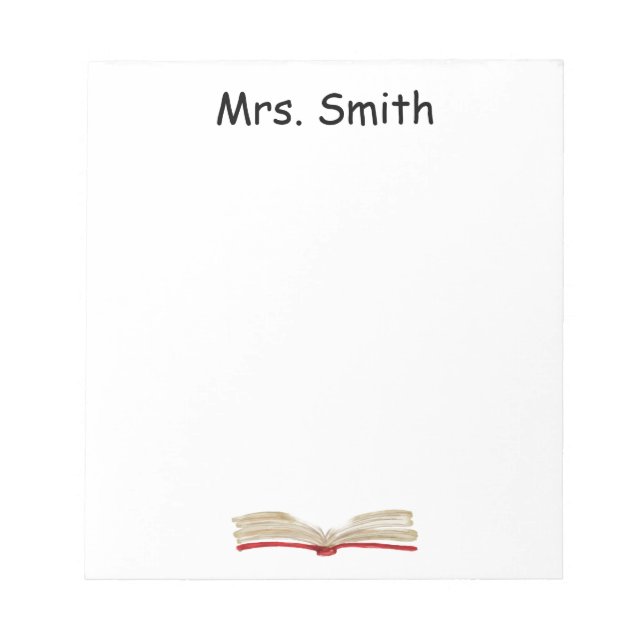 bloco de notas PERSONALIZADO WATERCOLOR BOOK (Frente)