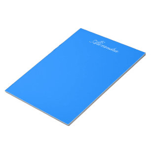 Bloco De Notas Personalizar Cor Sólida do Azure