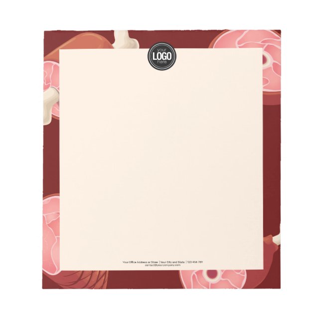Bloco De Notas Personalizar empresa | Compro Butcher (Frente)