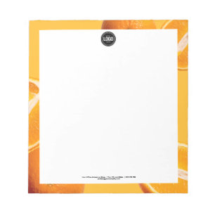 Bloco De Notas Personalizar empresa Empresa Orange