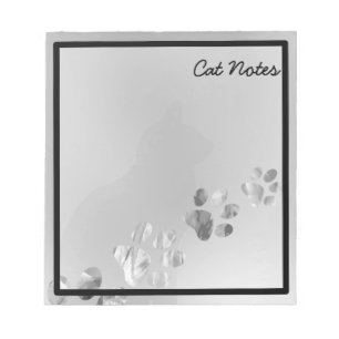 Bloco De Notas Personalizar Impressões De Gato Preto Para Pavimen