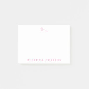 Bloco De Notas Personalizar Nome do Script, Swan, Rosa