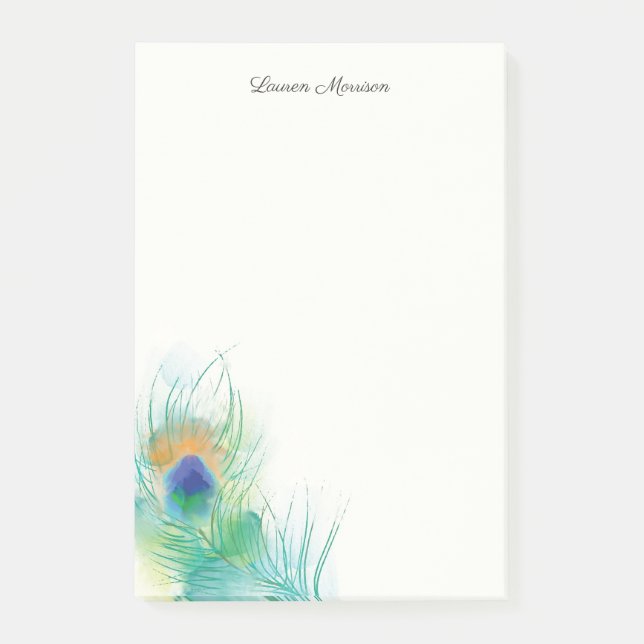 Bloco De Notas Personalizar Patilha de Aquarela de Nota (Frente)