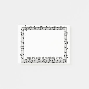 Bloco De Notas Personalizar quadro de música