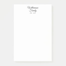 Bloco De Notas Personalizar sobrenome do Casal, ano, negócios