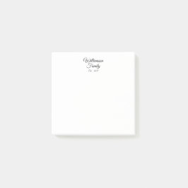 Bloco De Notas Personalizar sobrenome do Casal, ano, negócios