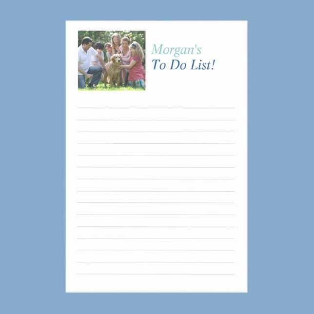 Bloco De Notas Personalizar Título do Nome e Foto, Linhas Classif (Criador carregado)