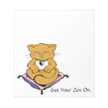 PERSONALIZÁVEL Tenha Seu Zen Cute Kitty Cat