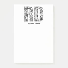 Bloco De Notas Personalize a dietista registrada nome RD