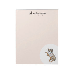 Bloco De Notas Personalize Australian Shepherd