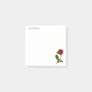 Bloco De Notas Personalize: Fotografia floral - uma rosa
