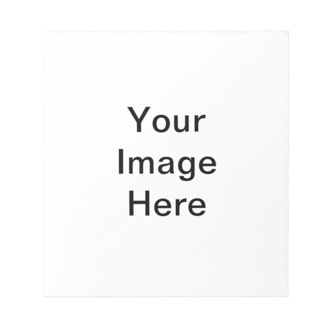 Bloco De Notas Personalize sua imagem aqui Design Modelo (Frente)