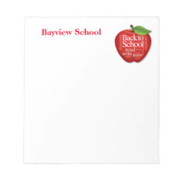 Bloco De Notas Personalize Volta às Aulas