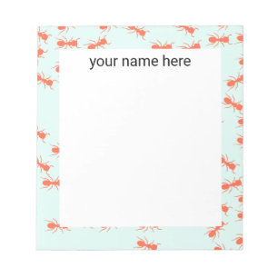 Bloco De Notas Personalized Ants Stationery Notepad