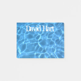 Bloco De Notas Personalized Aqua Blue Swimming Pool