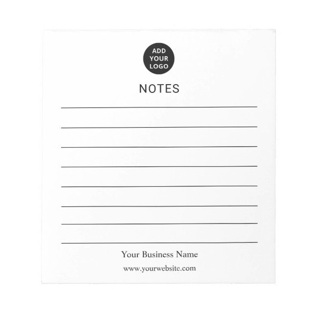 Bloco De Notas Personalized Business Notes Notepad (Frente)