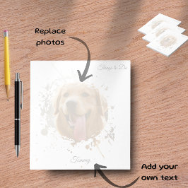Bloco De Notas Personalized Custom Photo Pet with Name