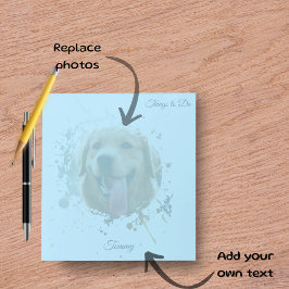 Bloco De Notas Personalized Custom Photo Pet with Name