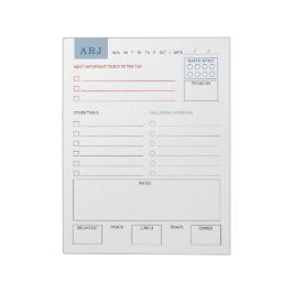 Bloco De Notas Personalized Daily Tasks Large Notepad