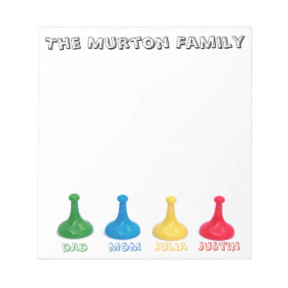 Bloco De Notas Personalized Family Board Game Lover