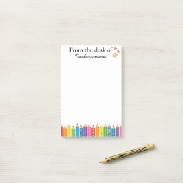 Bloco De Notas Personalized gift for Teacher From the Desk of