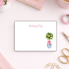 Bloco De Notas Personalized Lemon Topiary Tree