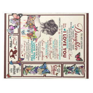 Bloco De Notas Personalized Letter To My Loving Daughter