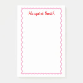 Bloco De Notas Personalized Monogram Notepads with Scallop Border