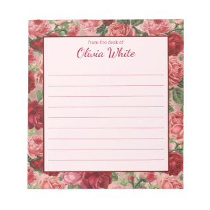 Bloco De Notas Personalized Name   From The Desk Of Notepad