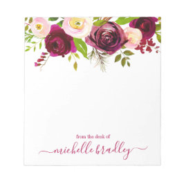 Bloco De Notas Personalized Name | From The Desk Of Notepad